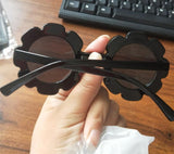 Vintage Kids Sunglasses Round Flower UV400