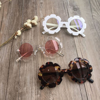 Vintage Kids Sunglasses Round Flower UV400